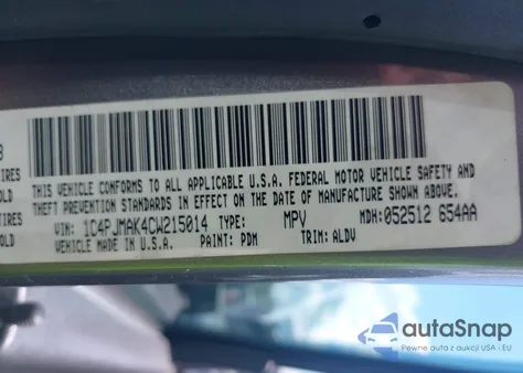 2012 Jeep Liberty Sport from USA, damaged, VIN 1C4PJMAK4CW215014